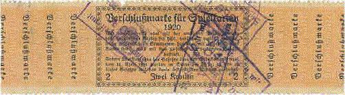 Tax stamp photo
