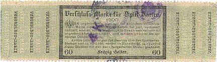 Tax stamp photo