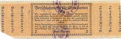 Tax stamp photo
