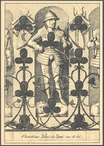 Clubs-10 (French) Photo of the reproduction Card almanac for 1807 (facsimile Georg Olms, 1970)