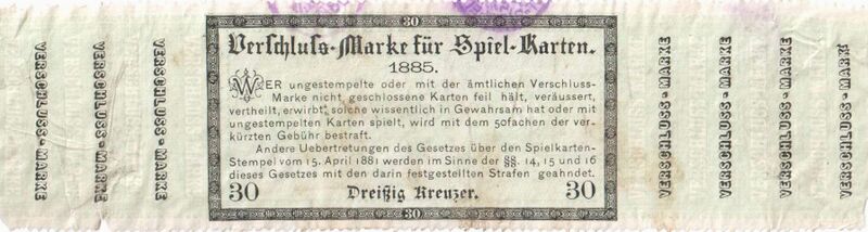 Datei:SPKW-Verschlussmarke-Endebrock-1885-30kr.jpg