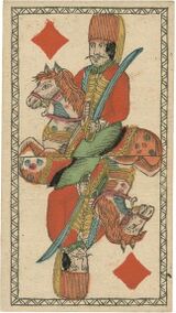 Diamonds-Cavalier (Tarot)