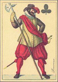 Clubs-Jack (French) Photo of the reproduction Card almanac for 1807 (facsimile Georg Olms, 1970)