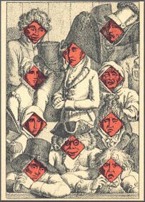 Diamonds-10 (French) Photo of the reproduction Card almanac for 1807 (facsimile Georg Olms, 1970)