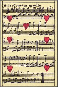 Hearts-7 (French) Photo of the reproduction Musical playing cards (facsimile Piatnik, 1981)