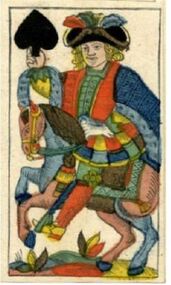 Spades-Cavalier (Tarot)