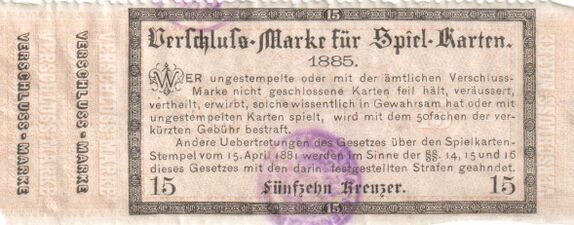 Tax stamp photo