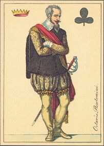 Clubs-King (French) Photo of the reproduction Card almanac for 1807 (facsimile Georg Olms, 1970)