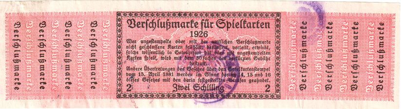 Tax stamp photo
