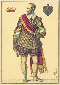 Spades-King (French) Photo of the reproduction Card almanac for 1807 (facsimile Georg Olms, 1970)