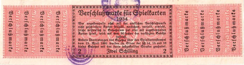 Tax stamp photo