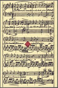 Diamonds-Ace (French) Photo of the reproduction Musical playing cards (facsimile Piatnik, 1981)