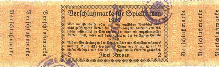 Tax stamp photo