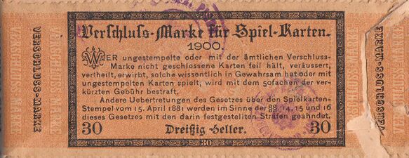 Tax stamp photo