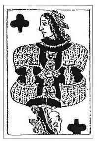 Clubs-Queen (French)