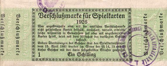 Tax stamp photo