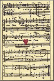 Hearts-Ace (French) Photo of the reproduction Musical playing cards (facsimile Piatnik, 1981)