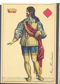 Diamonds-King (French) Photo of the reproduction Card almanac for 1807 (facsimile Georg Olms, 1970)