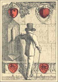 Hearts-4 (French) Photo of the reproduction Card almanac for 1807 (facsimile Georg Olms, 1970)